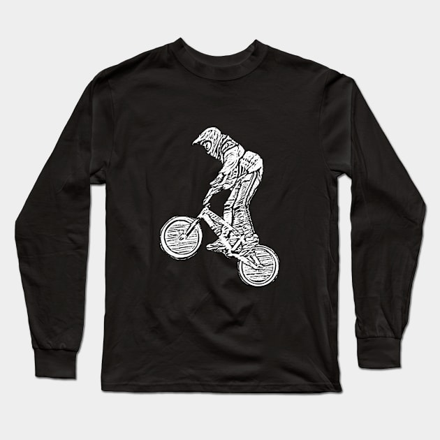 bmx Long Sleeve T-Shirt by rickylabellevie